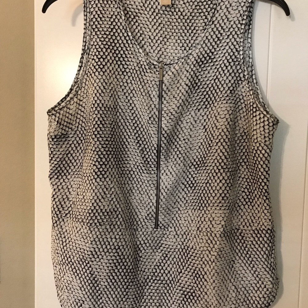 MICHAEL Michael Kors Sleeveless Zippered Blouse